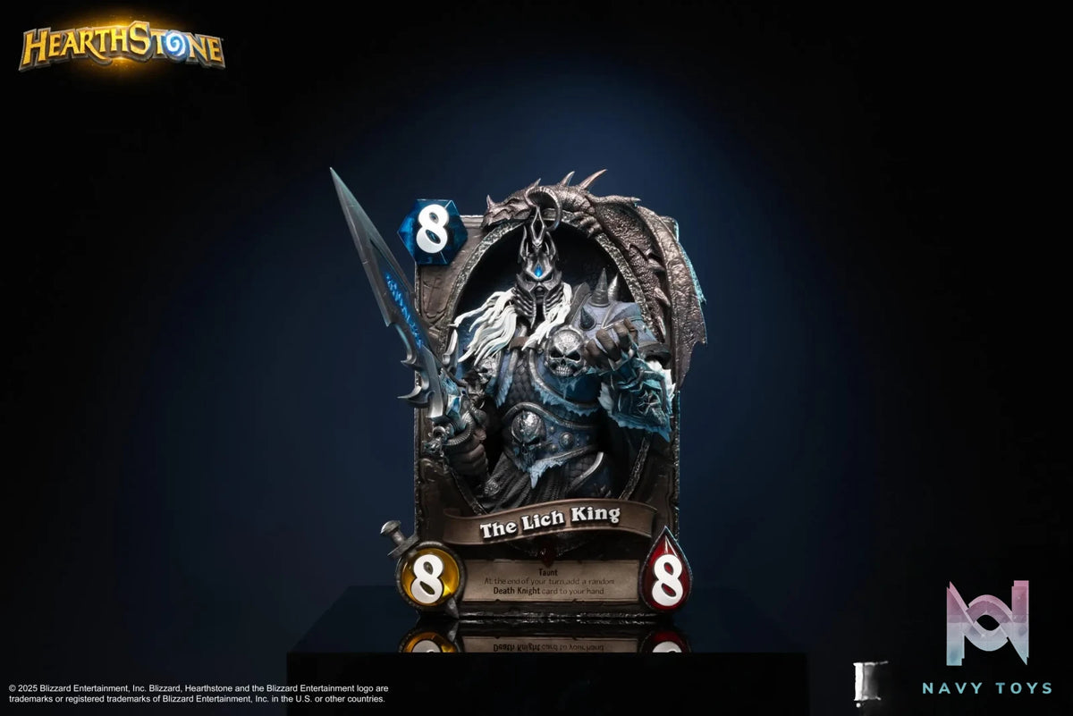 HEX Collectibles – Blizzard Official Licensed Hearthstone Lich King Card Art Statue HEXFRAME04 (Licensed)