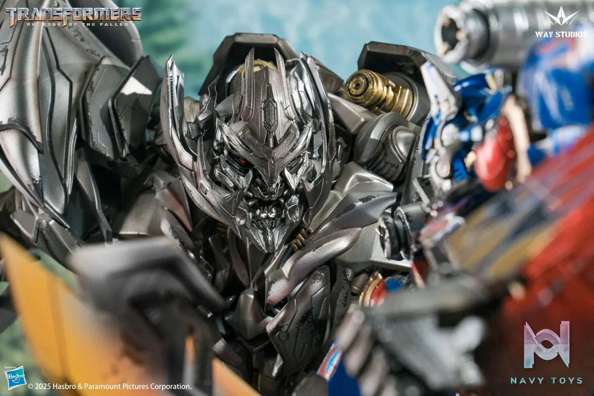 WAY Studio – Transformers: Revenge of the Fallen Series Optimus Prime vs Megatron Scene Statue (Licensed)