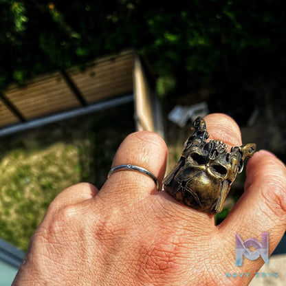 Raven Studio (silver jewelry) – Original Exclusive “Duel” Double Gun Skull Ring Original