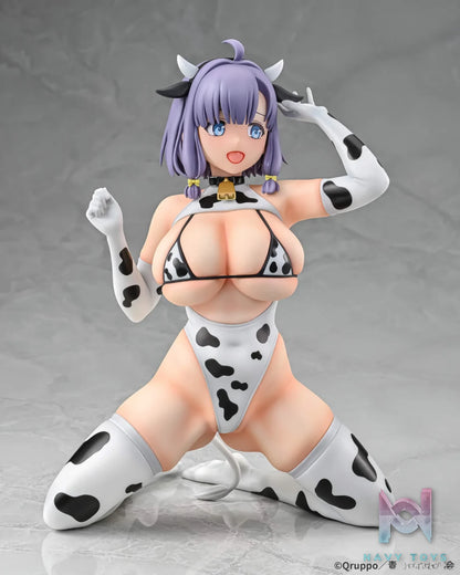 Q-six – Nukitashi THE ANIMATION Misaki Hotori Cow Pattern Costume 1/5 Complete Figure (Licensed)