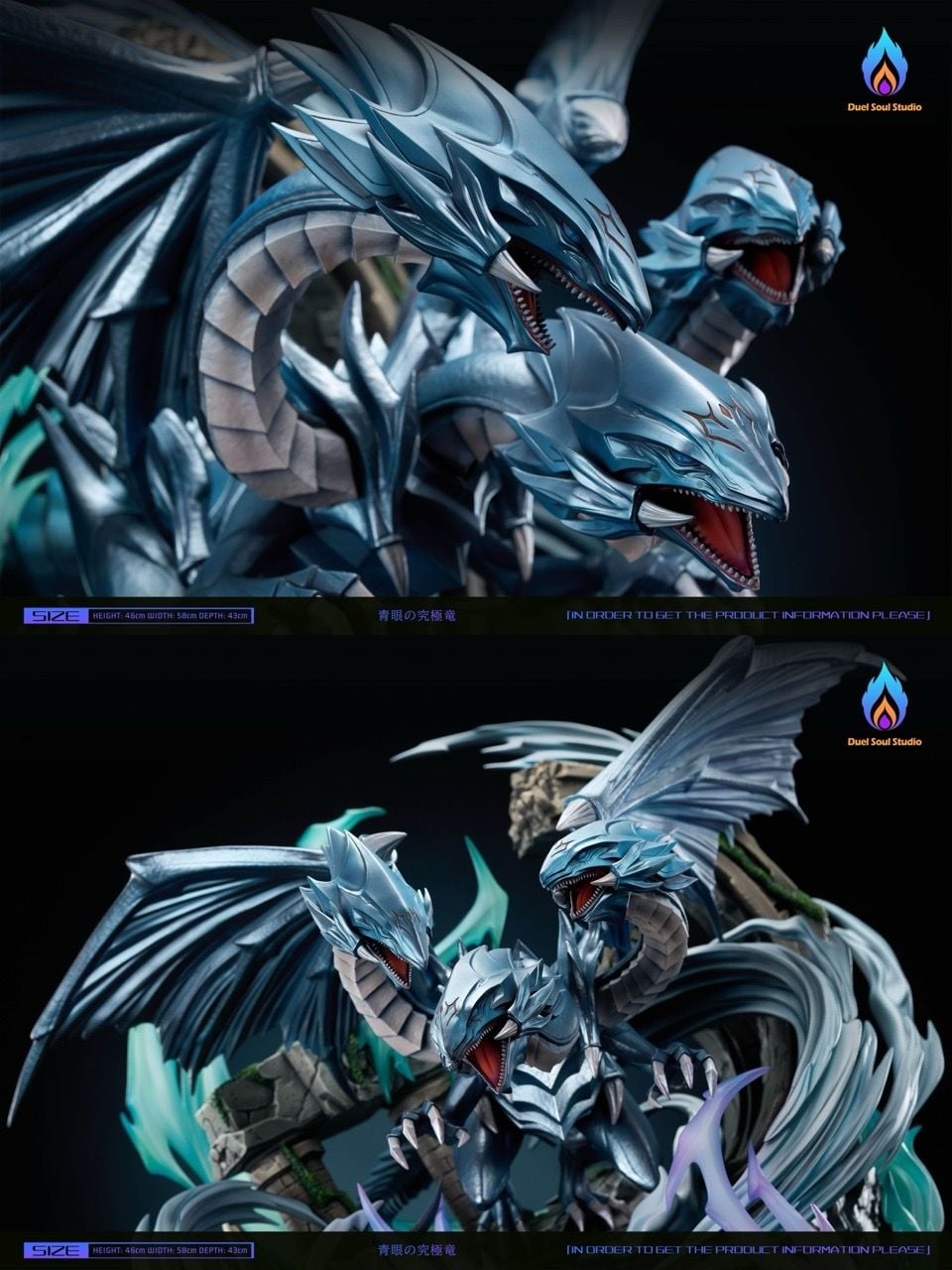 Blue Eyes Ultimate Dragon - Yu - Gi - Oh! - Duel Soul Studio resin statue Duel Sould Studio anime figure