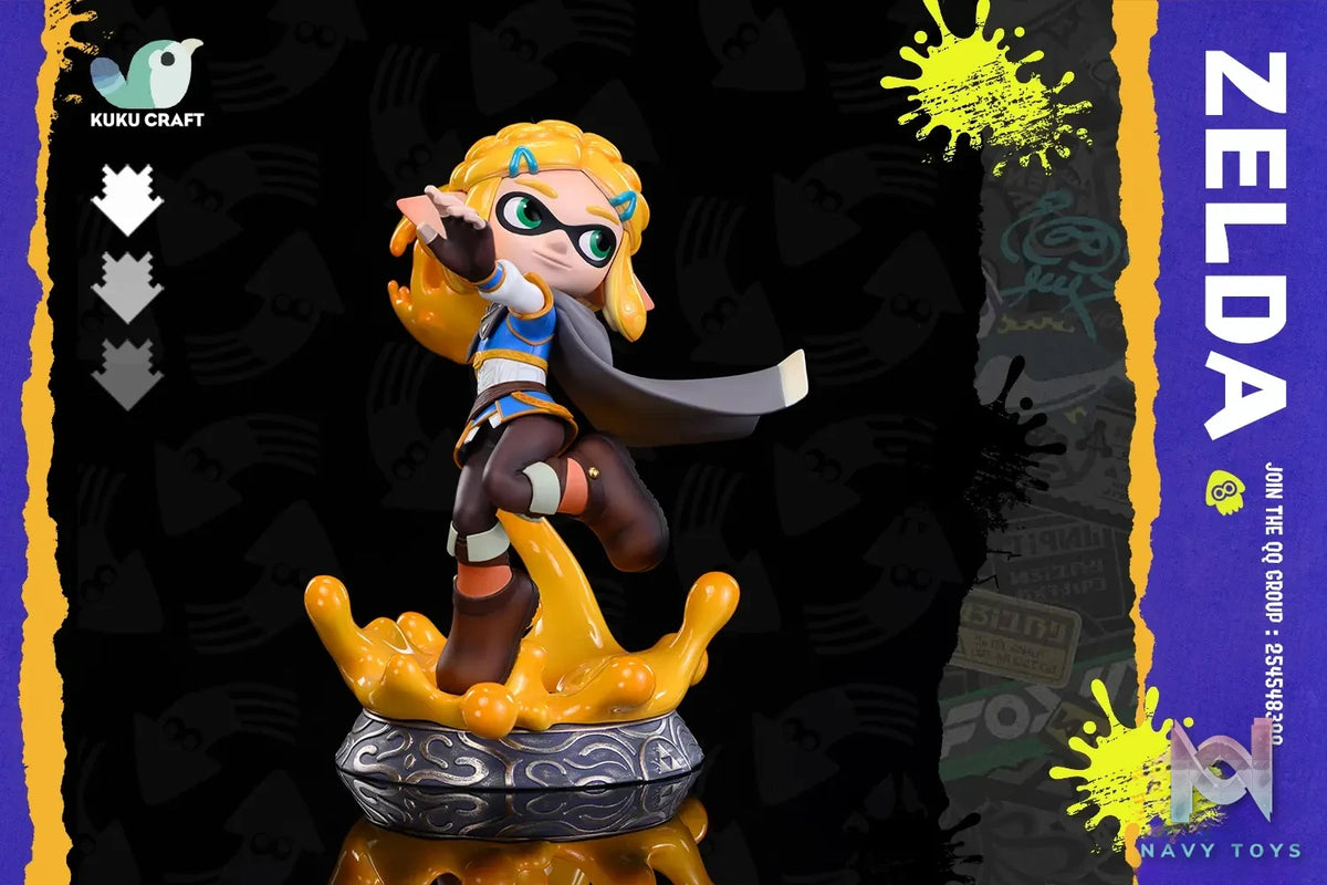 KukuCraft Studio – The Legend of Zelda x SPLATOON Squid Link & Zelda 2.0