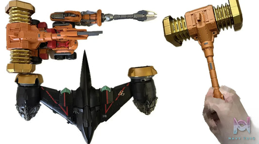 Ma Ke Mo Xing – Original Sledgehammer + Double Ring Aircraft + Robotic Arm Set Alloy Finished Model (Licensed)