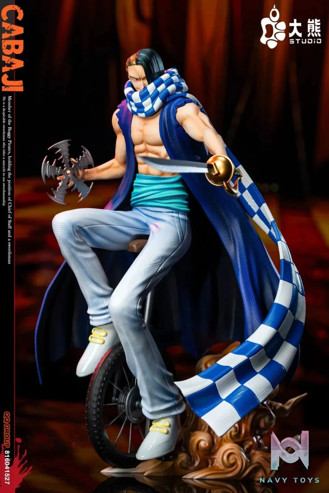 DX Studio - One Piece Buggy Pirates Mohji & Cabaji resin statue Navy Toys anime figure