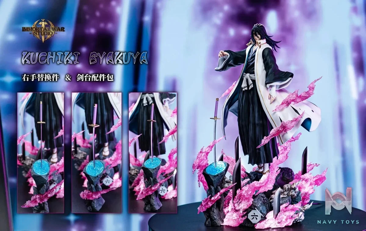 I.W Studio - Captain Series 12 Byakuya Kuchiki Bleach resin statue Navy Toys anime figure