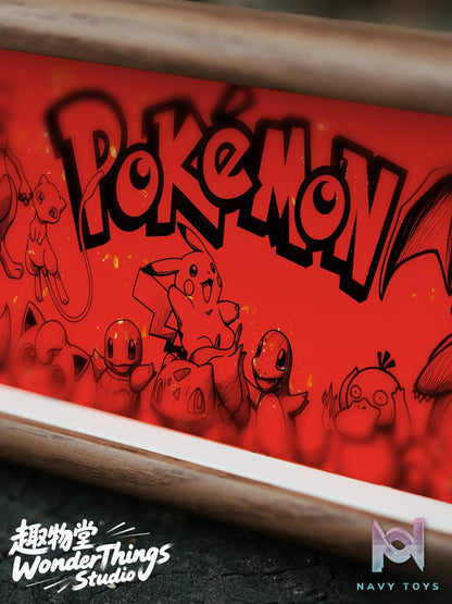 Wonder Things Studio – Pokémon Chinese Style Decorative Painting