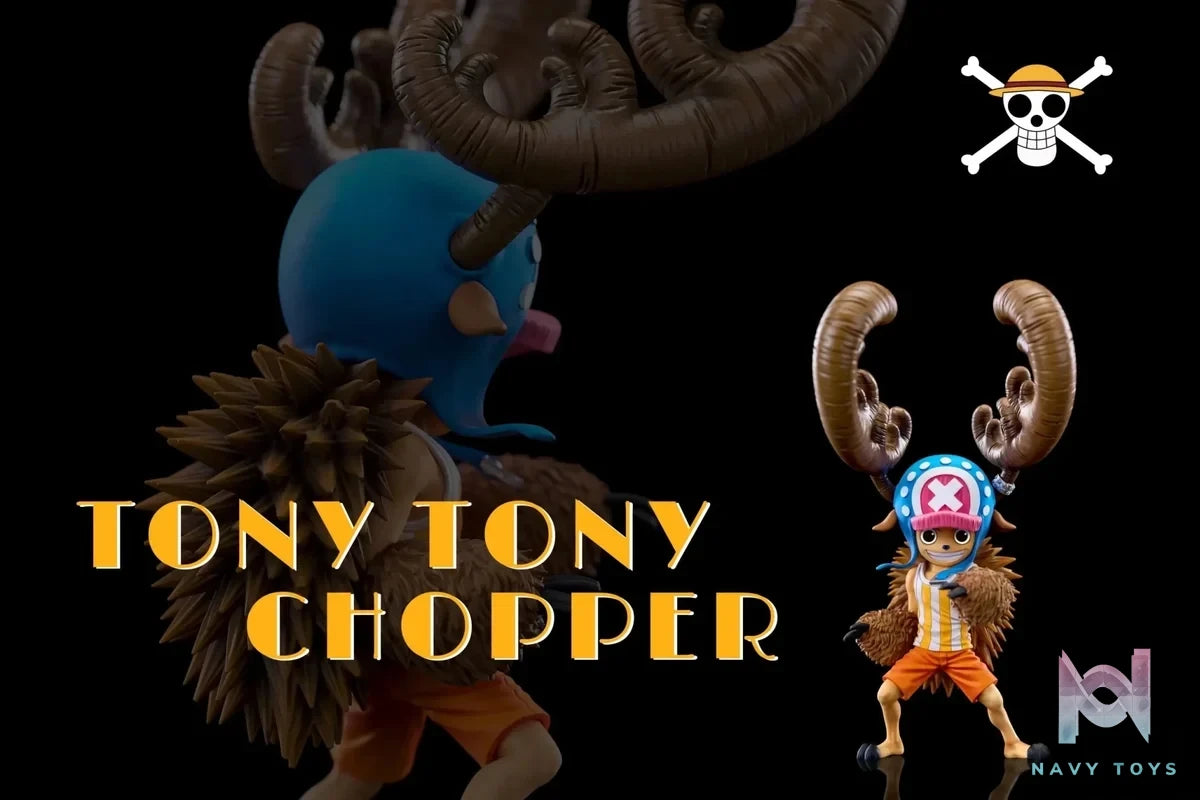 A+ Studio - One Piece Fish - Man Island Straw Hat Group Horn Point Tony Tony Chopper resin statue Navy Toys anime figure