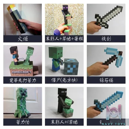 Qian Zhi Lu Studio – Minecraft series 3D Paper Model DIY