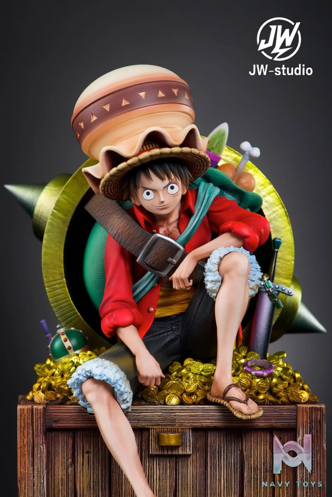 One Piece Straw Hat Pirates No. 2 Monkey D.… – JW Studio | Navy Toys