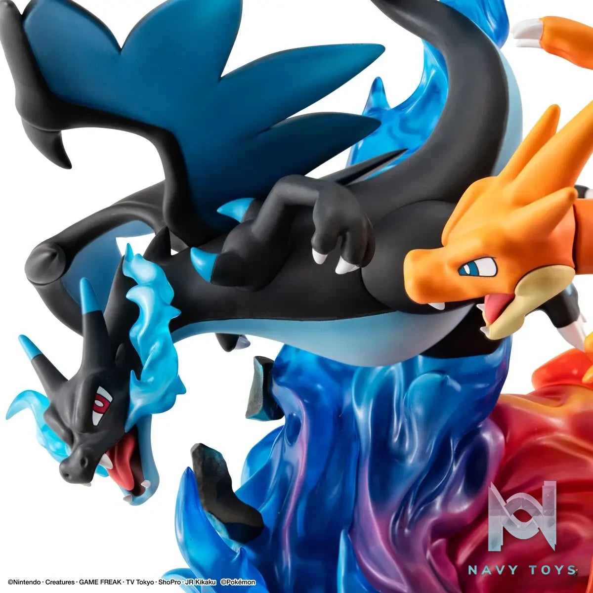 MegaHouse – G.E.M.EX Series Pokémon Mega Charizard X & Mega Charizard Y (Licensed)