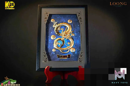 24K Studio – Dragon Ball True·Golden Divine Dragon 3D Stereoscopic Gold Foil Photo Frame