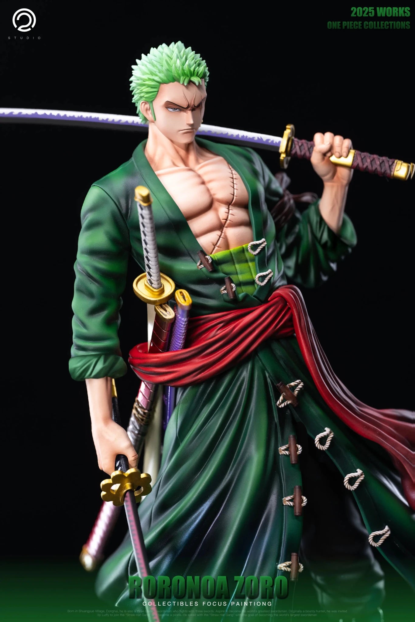 C2 Studio - One Piece Straw Hat Pirates Two Years Later 8 Zoro resin statue Navy Toys anime figure