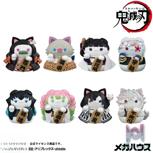 MegaHouse – MEGA CAT PROJECT Demon Slayer: Kimetsu no Yaiba Demon Slayer: Kimetsu no Yaiba Nyanko Maneki Neko ver. 2 8Pack BOX (Licensed)