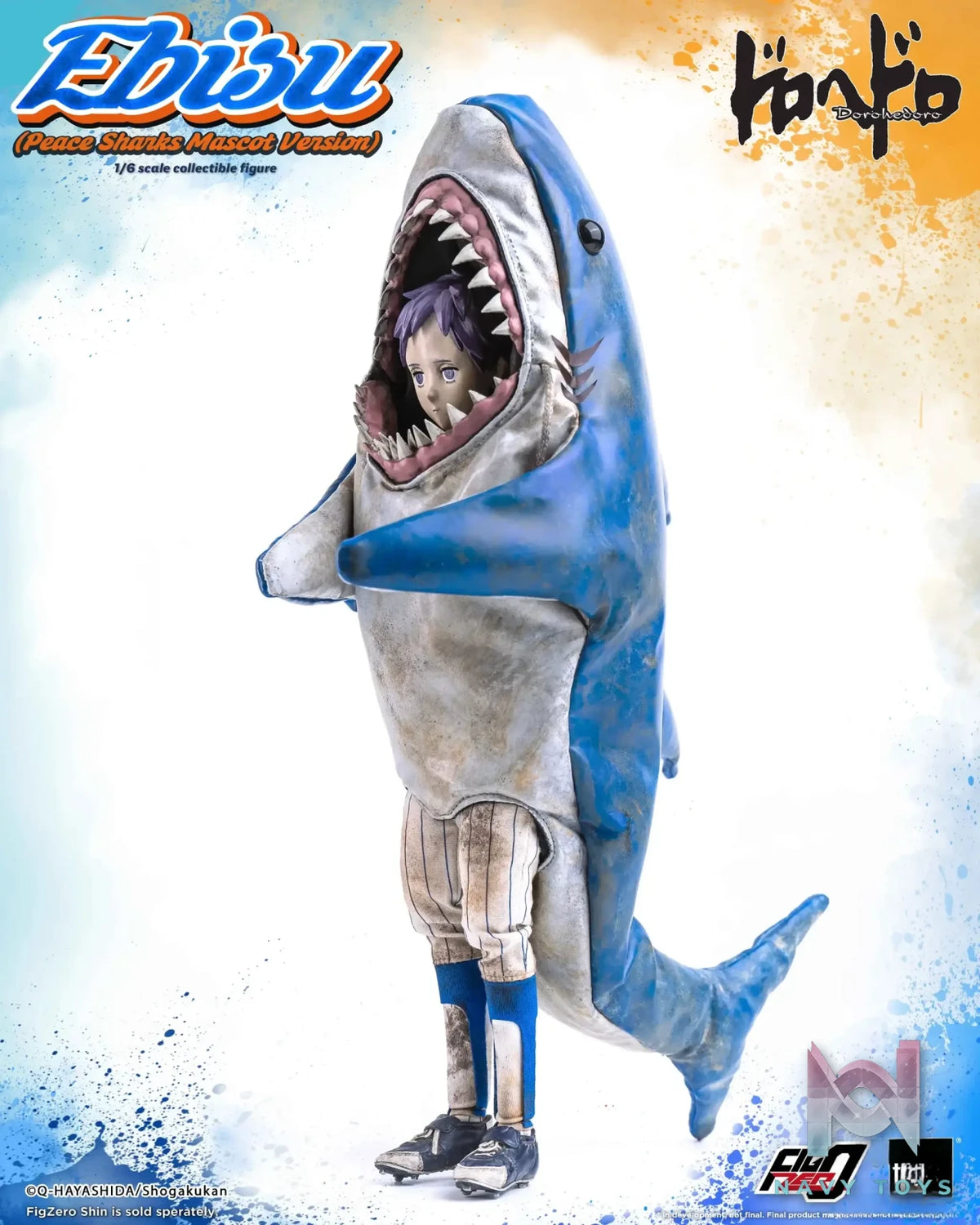 Threezero – Dorohedoro FigZero Ebisu (Peace Sharks Mascot Version) 3Z07150W0 (Licensed)