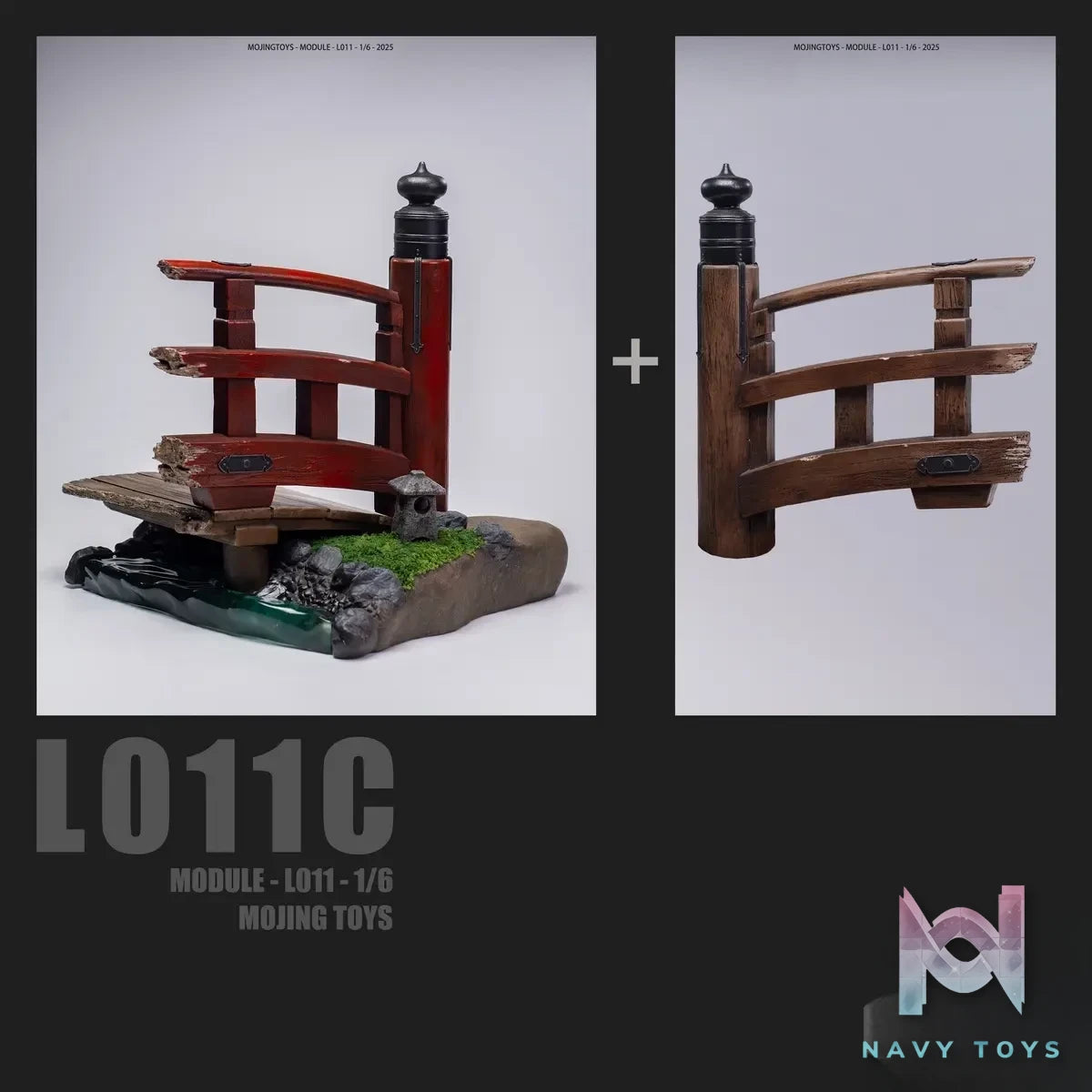 MOjingToys – Module Series – L011Cuiying Broken Bridge 1/6 DIORAMA BASE (Licensed)