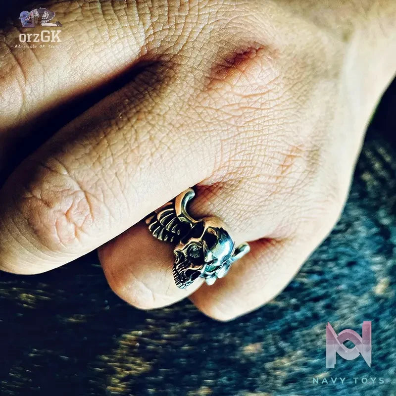 Raven Studio (silver jewelry) – Original “Wings of Faith” Handcrafted Gilded Ring Original