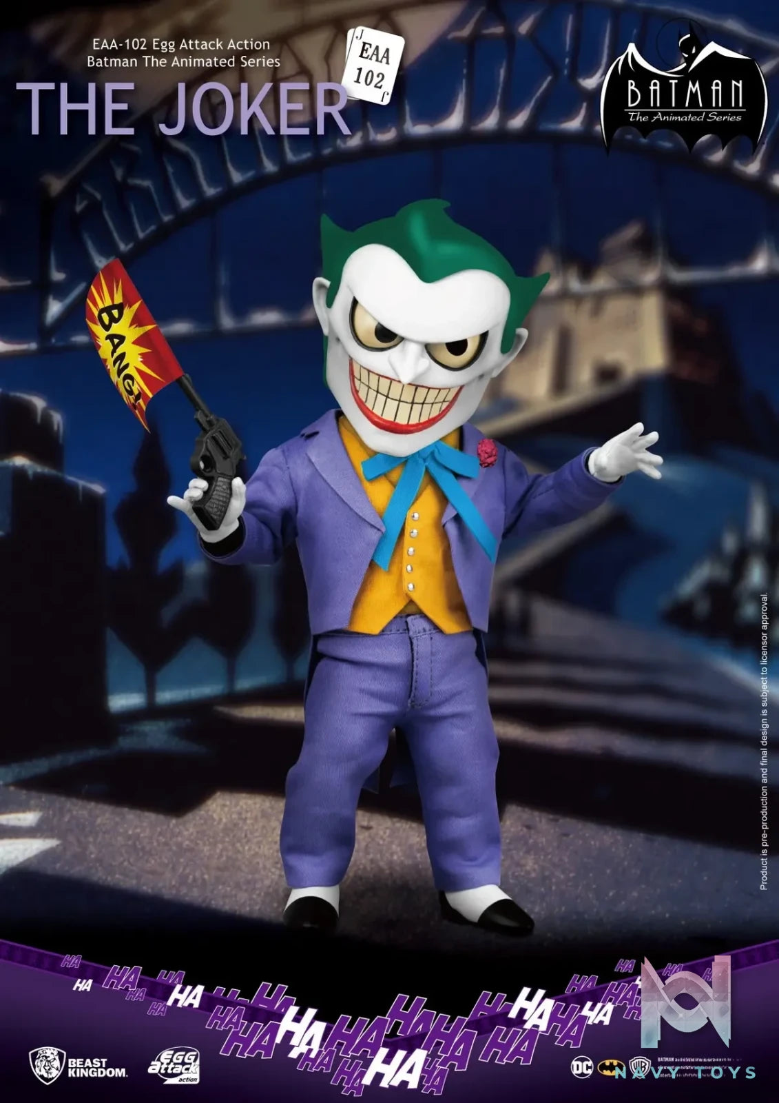 Beast Kingdom – EAA-102 Batman The Animated Series THE JOKER Action Figure (Licensed)