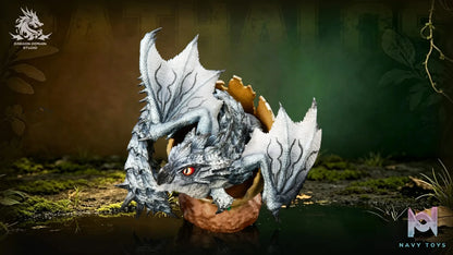 Dragon Realm Studio – Newborn Egg Series Rathalos X Rathian Family Set Monster Hunter