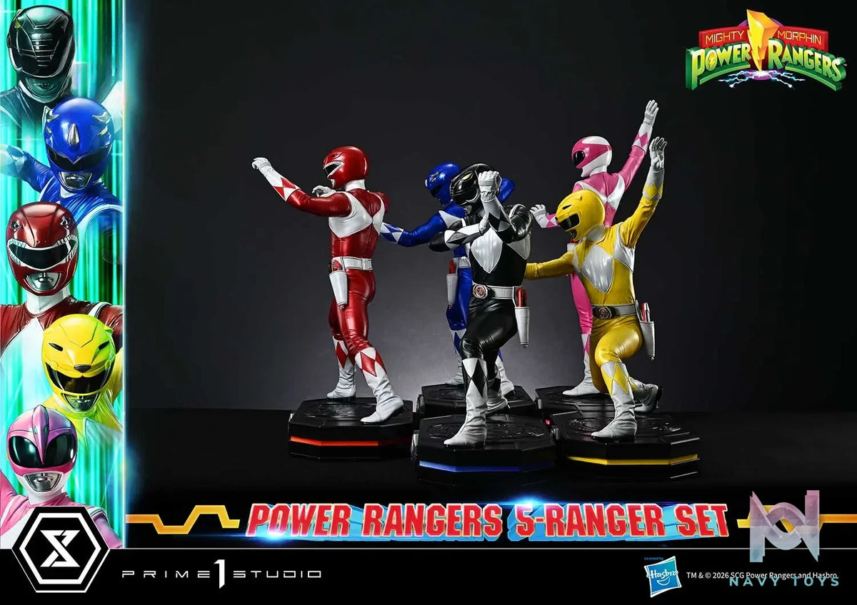 Prime 1 Studio – Premium Masterline Mighty Morphin Power Rangers Power Rangers 5-Ranger Set PMPWR-01 PMPWR-01DX PMPWR-01DXS (Licensed)
