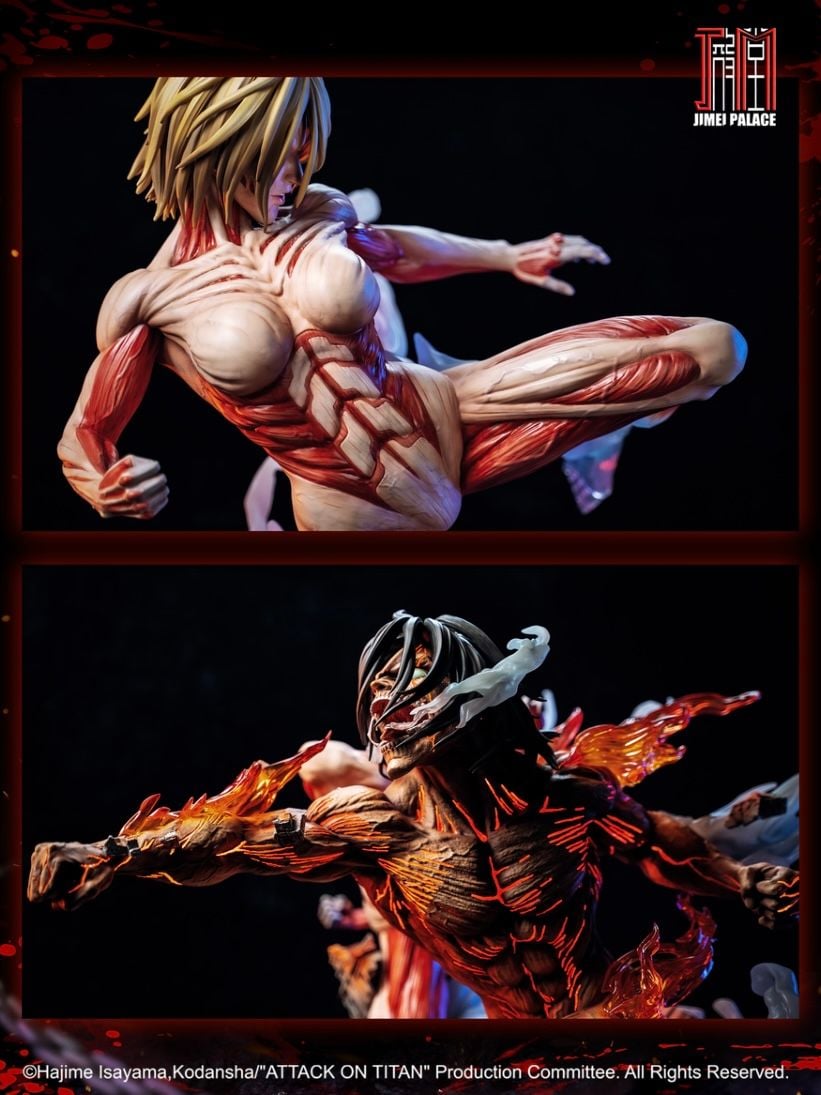 Annie & Eren - Attack on Titan - Jimei Palace resin statue Jimei Palace Studio anime figure