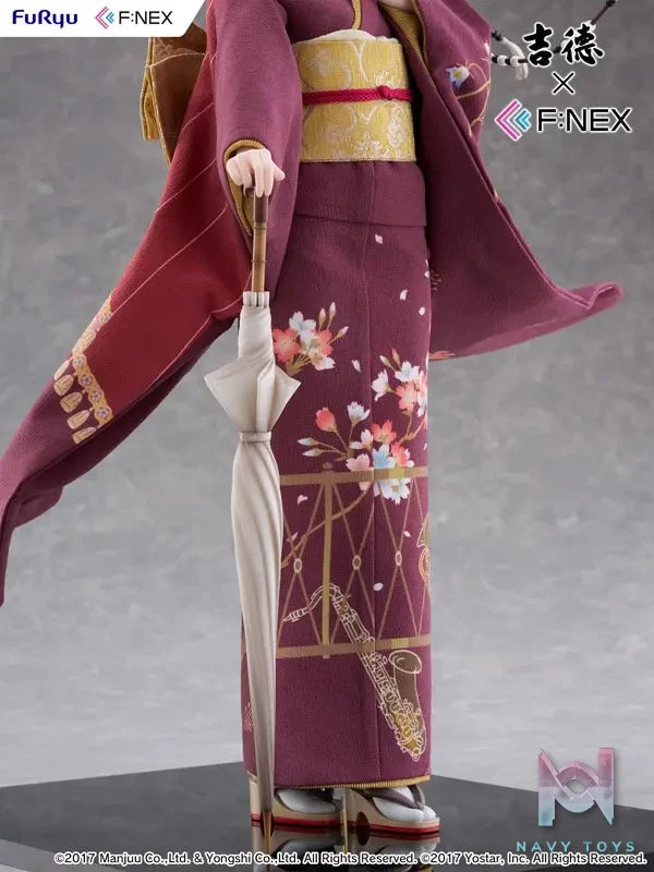 FURYU – Yoshitoku x F:NEX Mikasa blue flower komachi ver -Japanese Doll- 1/4 Scale Figure (Licensed)