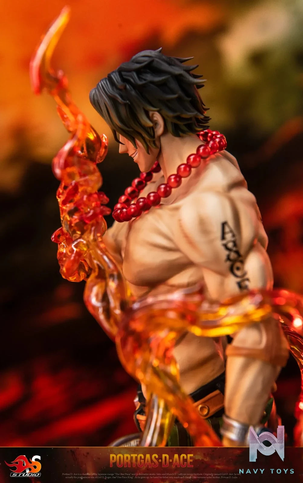 AS Studio – One Piece Flame Ace & Goodbye Ace Bust