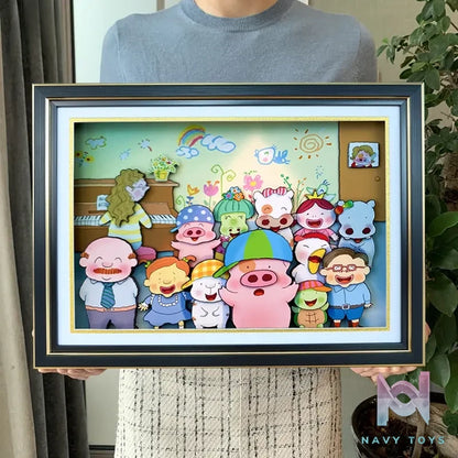 KALA HOME Studio – McDull, the Alumni Multiple Characters 3D Decorative Painting McDull, the Alumni