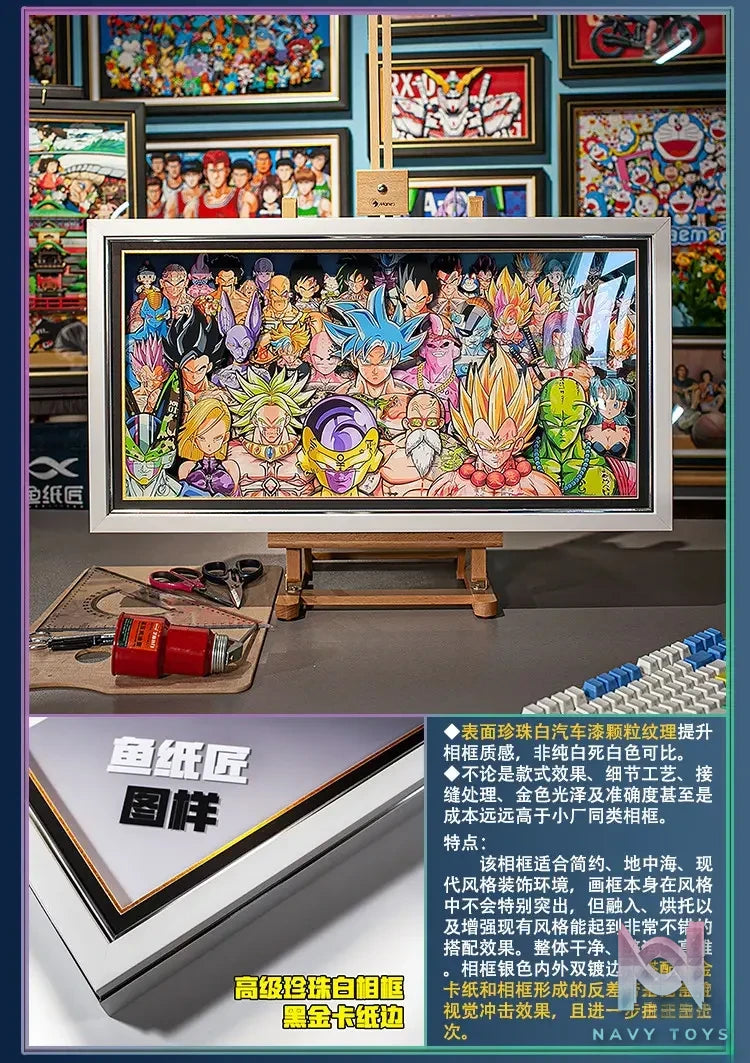Yu Zhi Jiang Studio – Dragon Ball Multiple Characters Series #8 3D Decorative Painting Dragon Ball