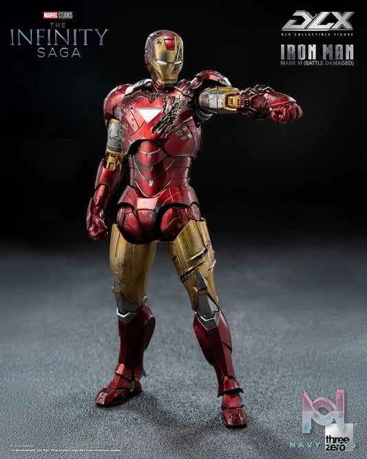 Threezero – Marvel Studios: The Infinity Saga DLX Iron Man Mark 6 Battle Damaged Version 3Z09180C0 (Licensed)