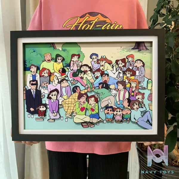 KALA HOME Studio – Crayon Shin-chan Multiple Characters #06 3D Decorative Painting Crayon Shin-chan
