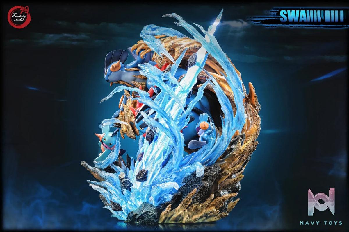 Fantasy Studio – Pokémon GX Evolution Series #13 Swampert Family Muddy Water Swampert