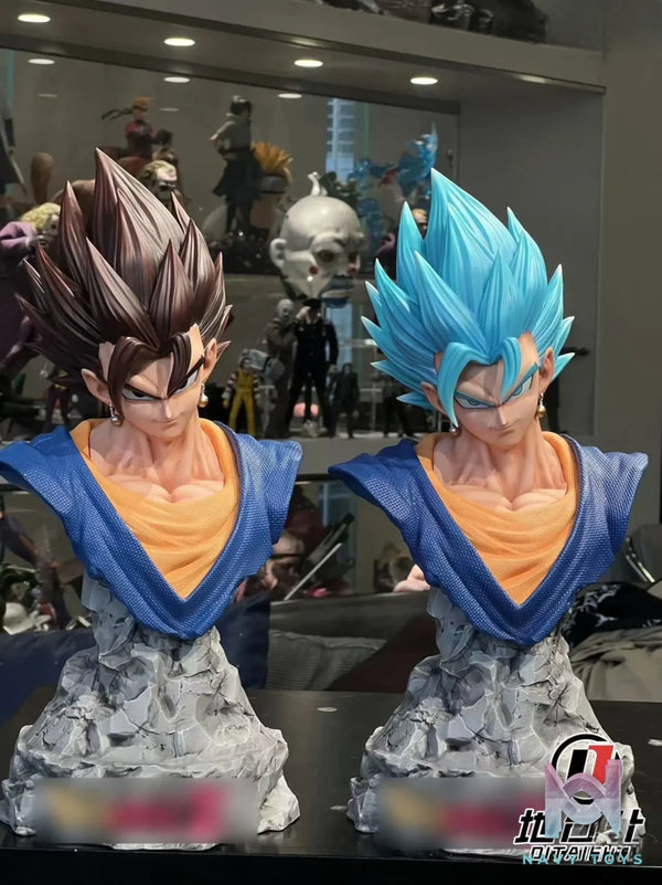 Di Tai She Studio – Dragon Ball Vegetto black hair, blue hair replacement head + bust