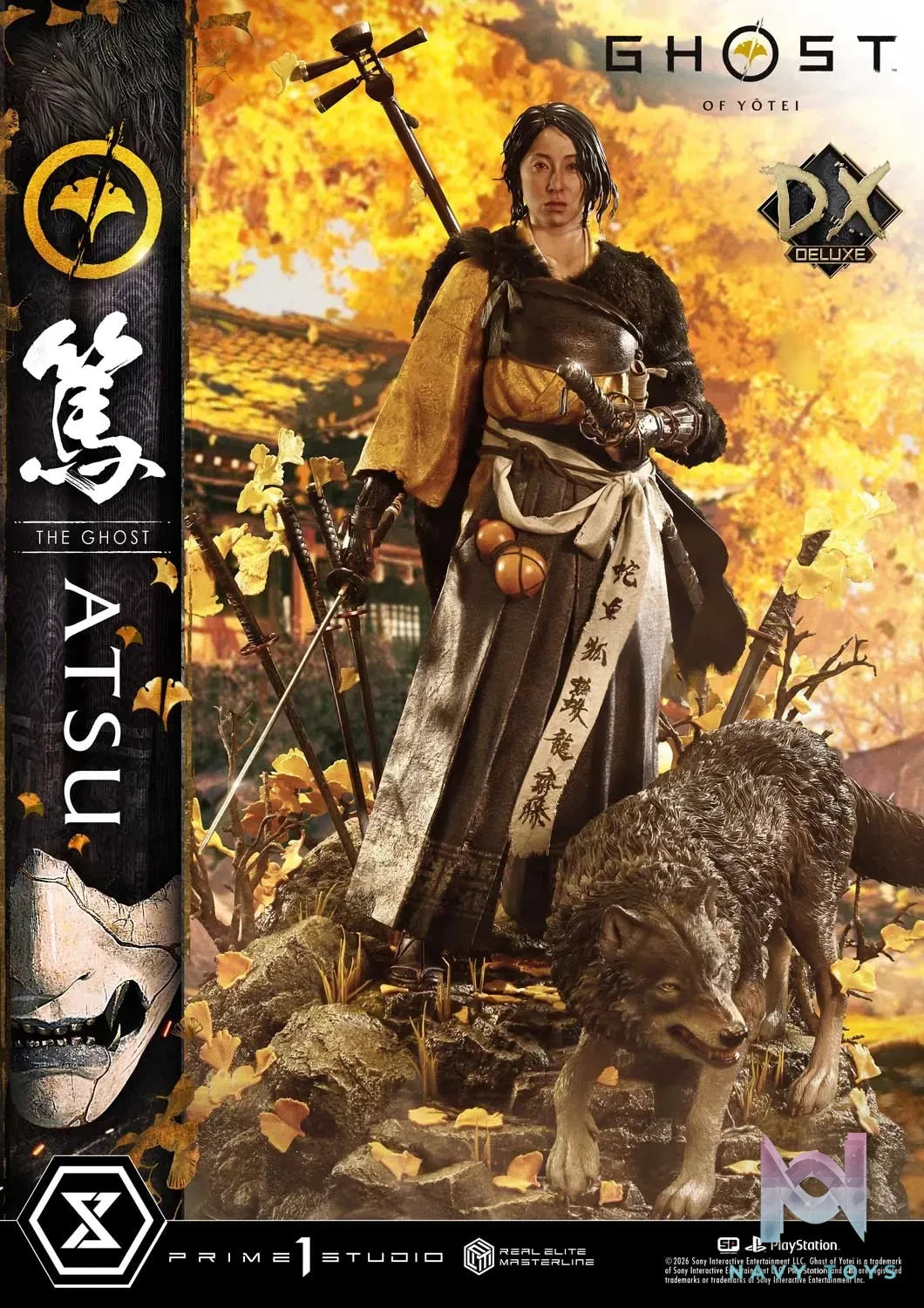 Prime 1 Studio – Real Elite Masterline Ghost of Yotei Atsu 1/4 Statue REMGHOY-01 REMGHOY-01DX REMGHOY-01DXS (Licensed)