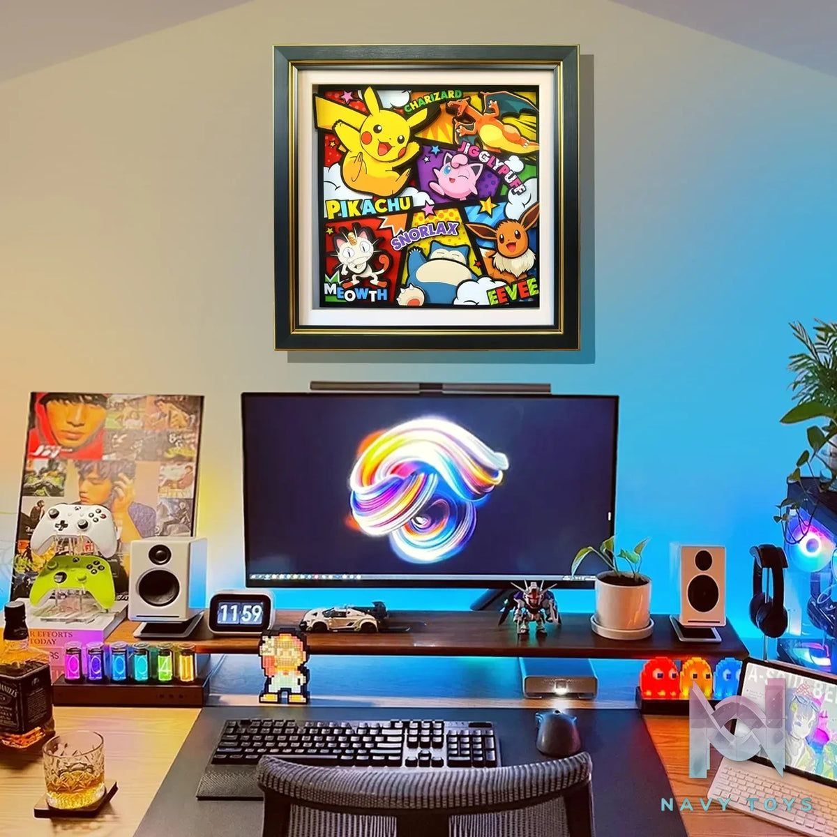 KALA HOME Studio – Pokémon Multiple Characters #11 3D Decorative Painting Pokémon