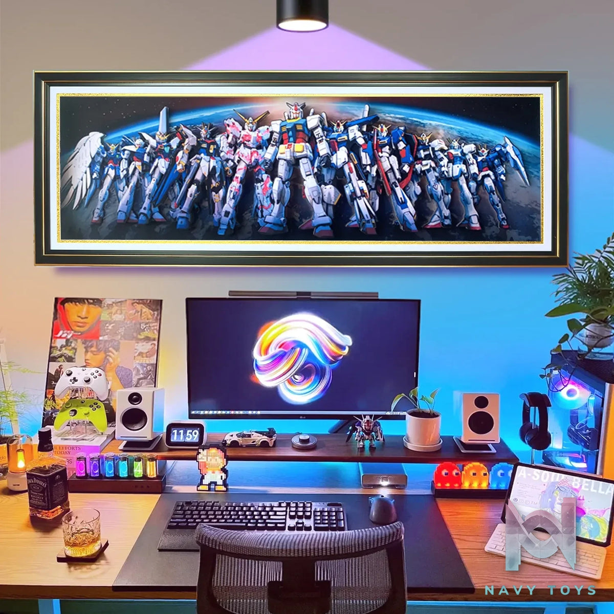 KALA HOME Studio – Gundam Multiple Characters 3D Decorative Painting Gundam