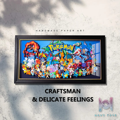 Yu Zhi Jiang Studio – Pokémon Multiple Characters Series #3 3D Decorative Painting Pokémon