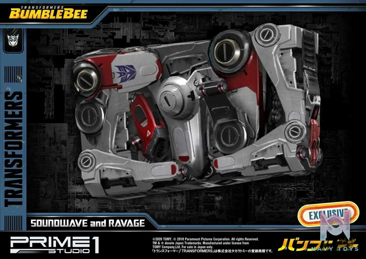 Prime 1 Studio – Museum Masterline Transformers: Bumblebee (Film) Soundwave & Ravage MMTFM-27 MMTFM-27EX (Licensed)