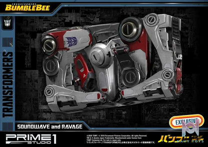 Prime 1 Studio – Museum Masterline Transformers: Bumblebee (Film) Soundwave & Ravage MMTFM-27 MMTFM-27EX (Licensed)