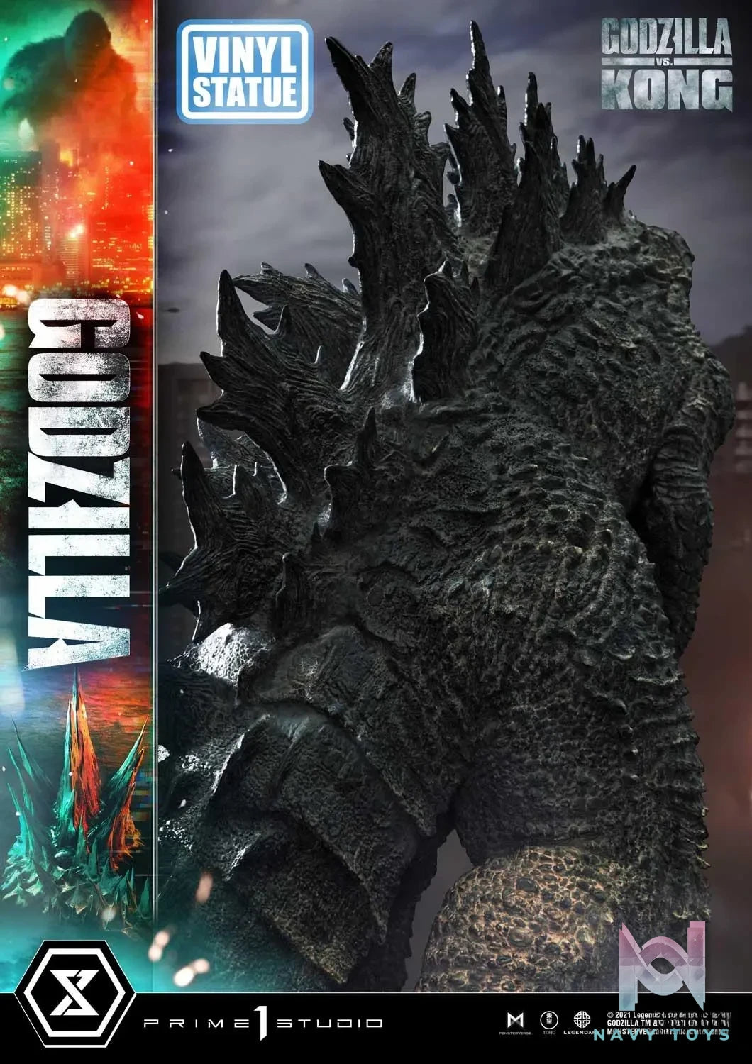 Prime 1 Studio – Ultimate Diorama Masterline Godzilla vs Kong Godzilla Vinyl Statue UDMGVK-04VS (Licensed)