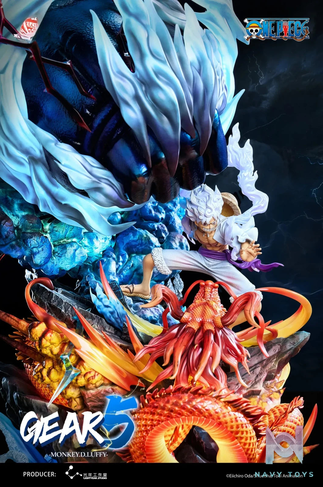Light Year Studio – One Piece Gear 5 Luffy Statue (Licensed)