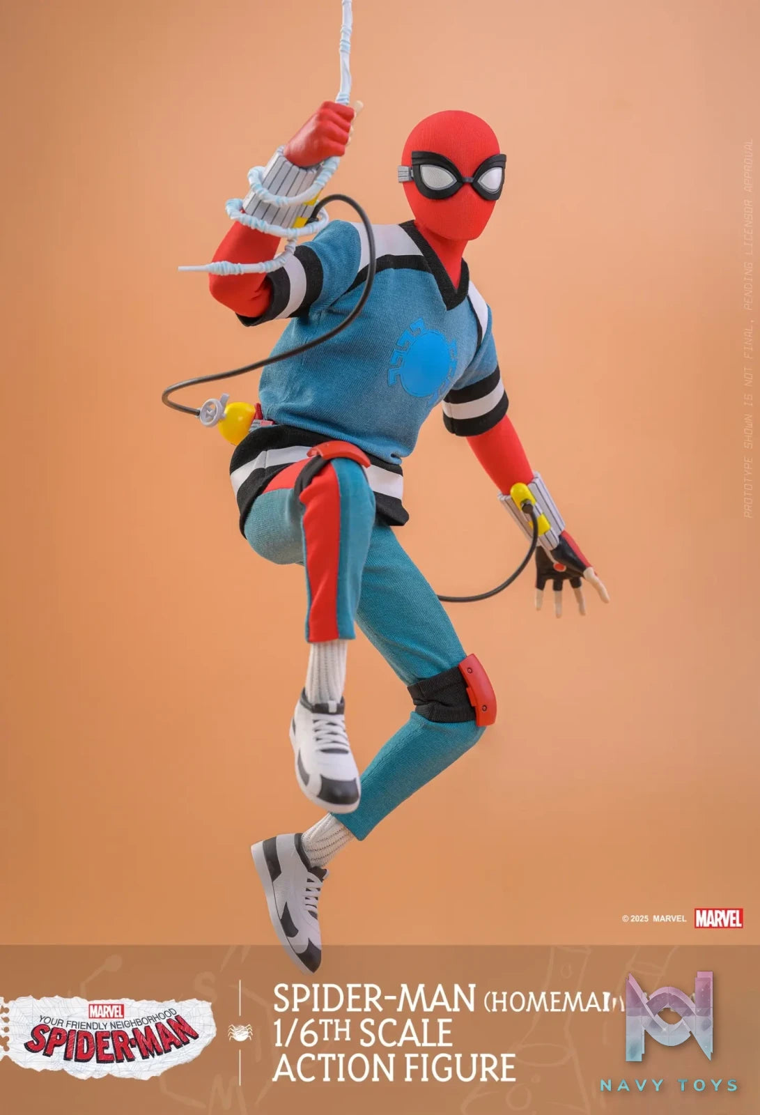 Hottoys & HONO Studio – Marvel Your Friendly Neighborhood Spider-Man (Homemade Suit) Action Figure HS07 (Licensed)