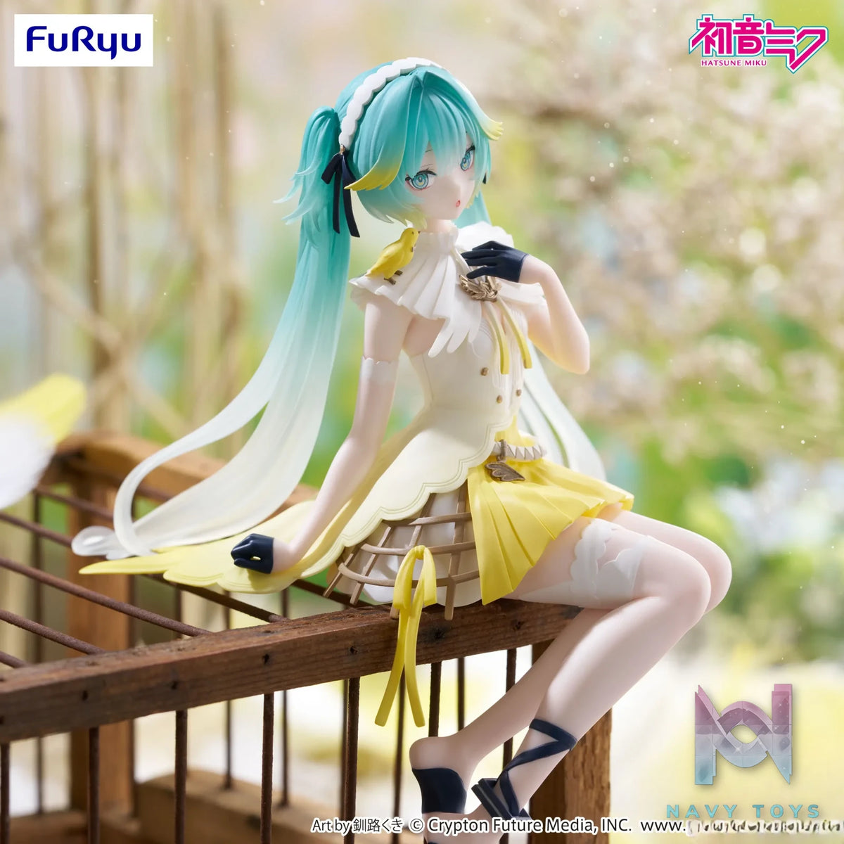 FURYU – Hatsune Miku Noodle Stopper Figure Canary Bird (Licensed)