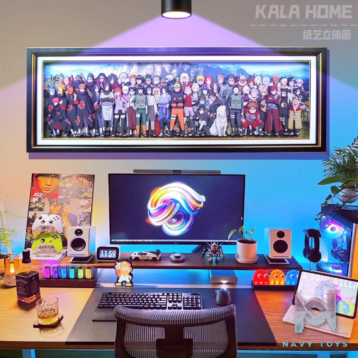 KALA HOME Studio – Naruto Multiple Characters #09 3D Decorative Painting Naruto