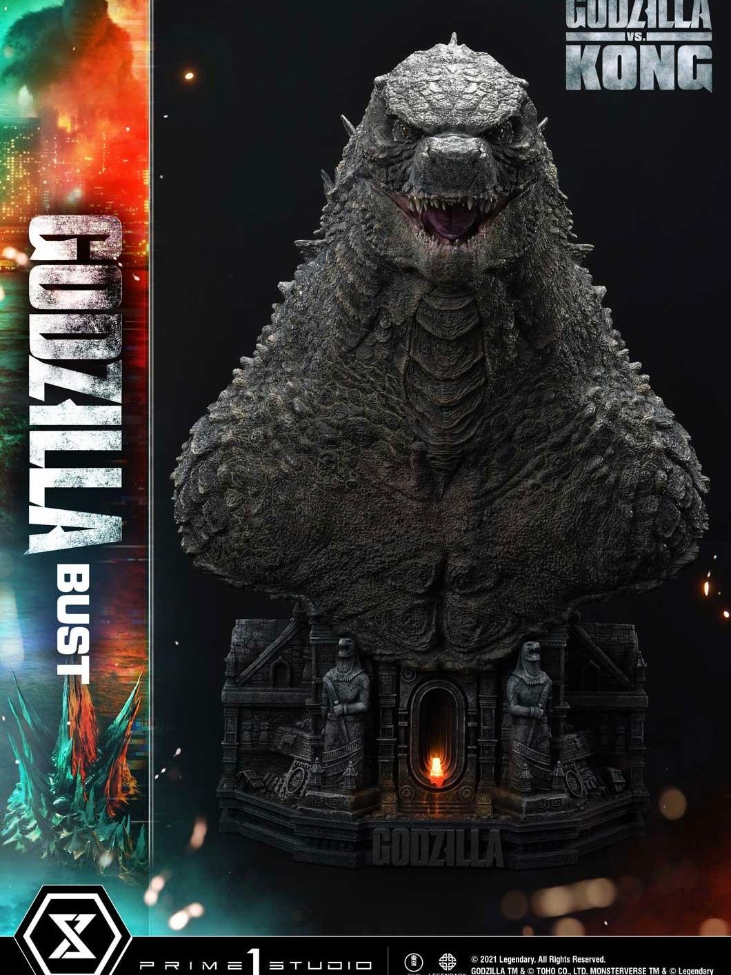 Godzilla Bust - Godzilla vs Kong - Prime 1 Studio (LSGVK - 01S) resin statue Prime 1 Studio anime figure
