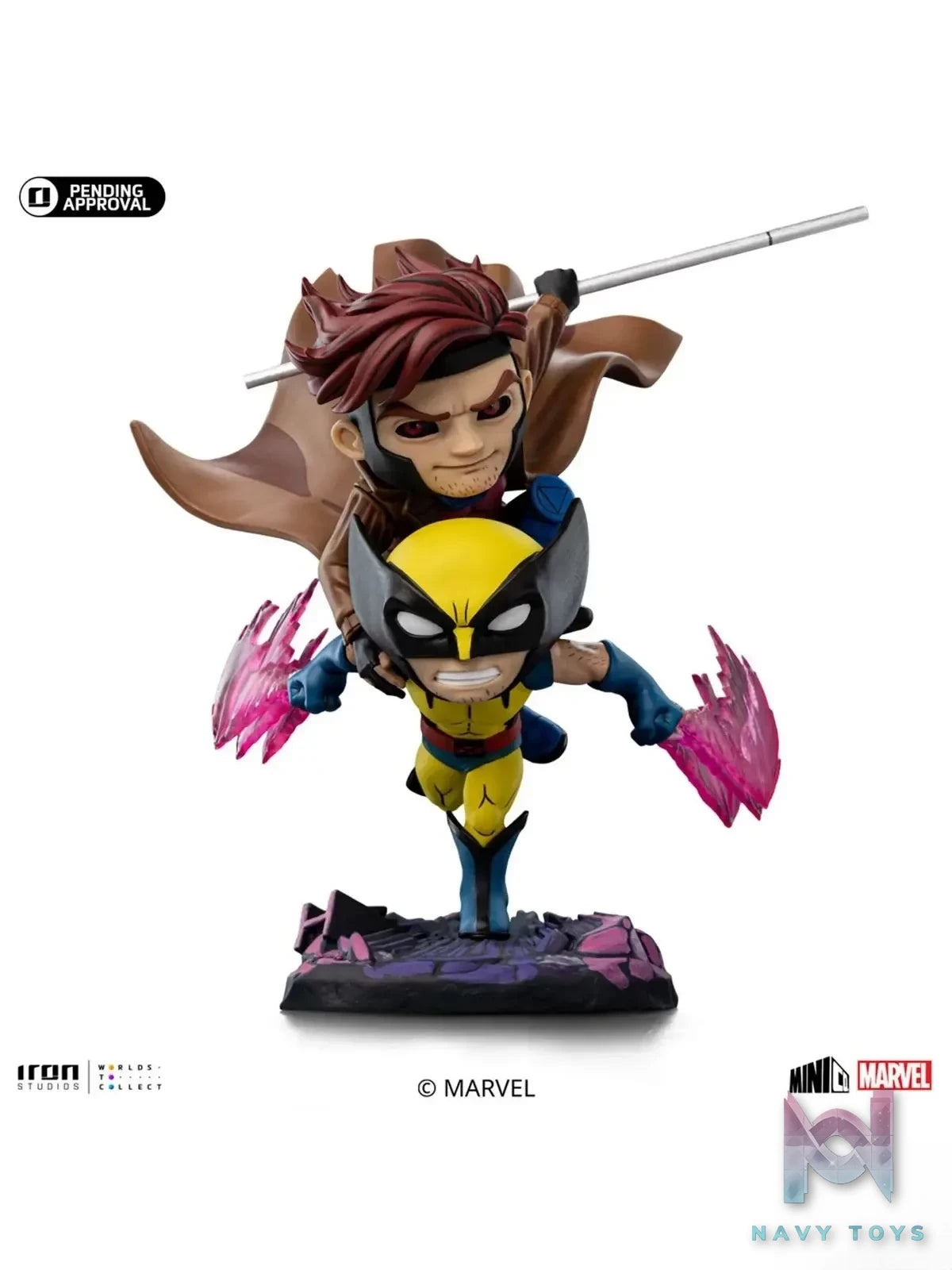 Iron Studio – Marvel MiniCo Series X-Men 97 Gambit and Wolverine MARCAS112124-MC (Licensed)