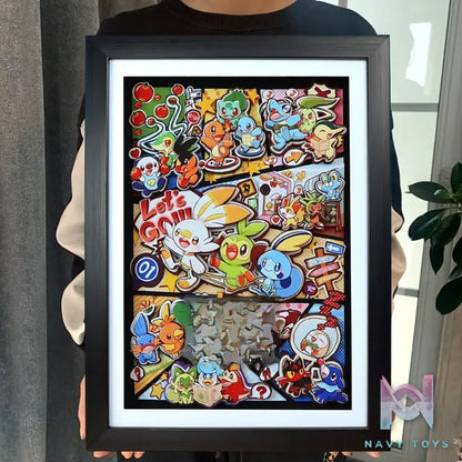 KALA HOME Studio – Pokémon Multiple Characters #15 3D Decorative Painting Pokémon