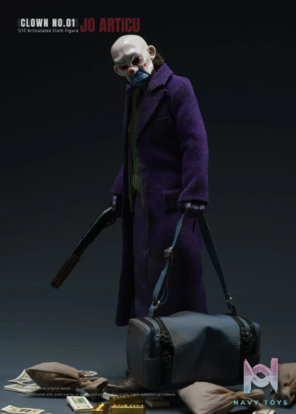JO ARTICU Studio – CLOWN No.01 1/12 Scale Cloth Outfit Articulated Figure DC Comics