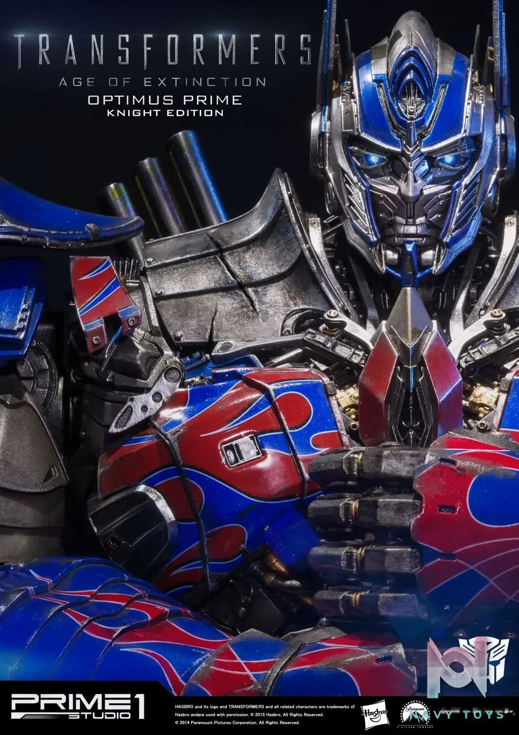 Prime 1 Studio – Museum Masterline Transformers: Age of Extinction (Film) Optimus Prime Knight Edition MMTFM-07 MMTFM-07GL (Licensed)