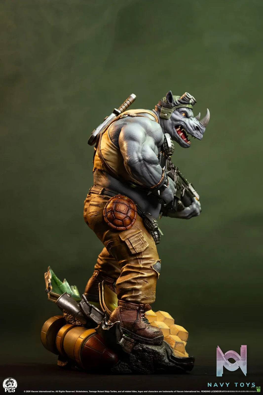 Premium Collectibles Studio – TMNT Legends Rocksteady 1/3 Scale Statue (Licensed)