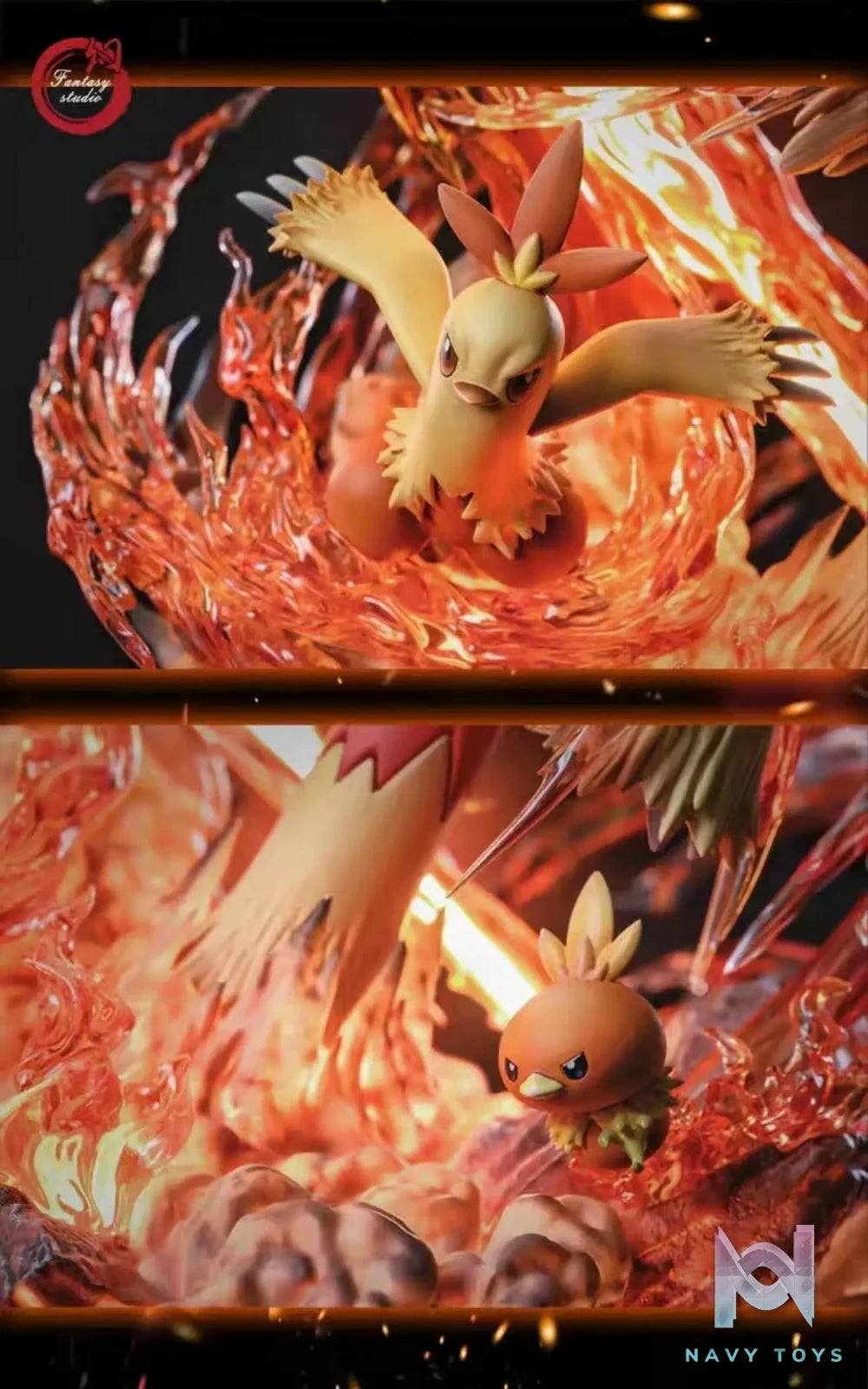 Fantasy Studio – Pokémon GX Evolution Series – Blaziken Family “Blaze Kick”